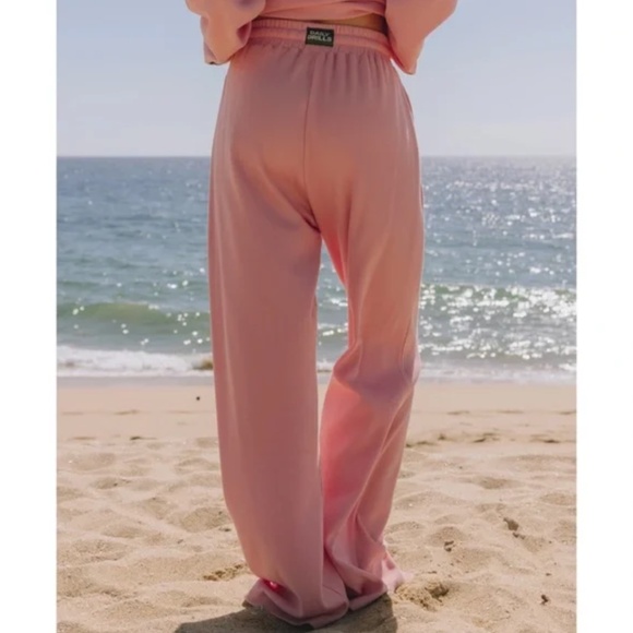 Daily Drills Thermal Resort Pant Dusty Rose Wide Leg Women’s Size XS/S - Picture 1 of 12